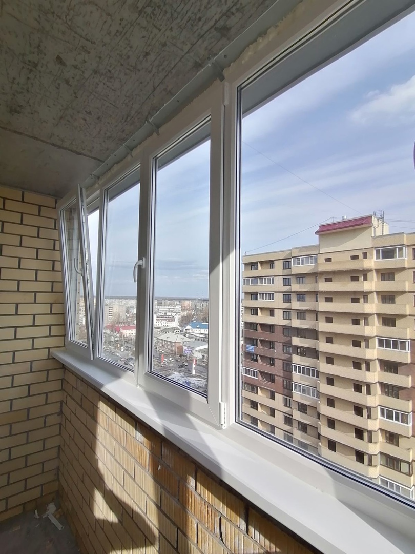 Остекление балкона пластиковые окна Архангельск, ул. Гайдара, дом 57, корпус 3