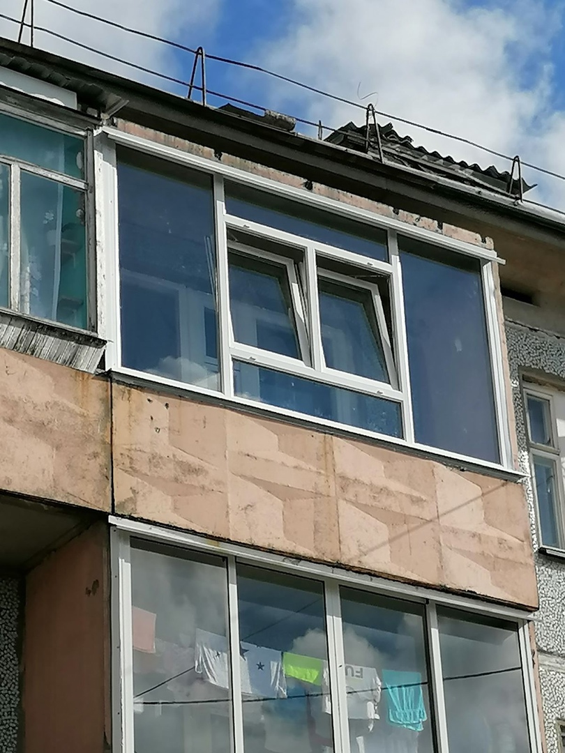 Остекление балкона пластиковые окна г. Архангельск ул. Центральная, д.15